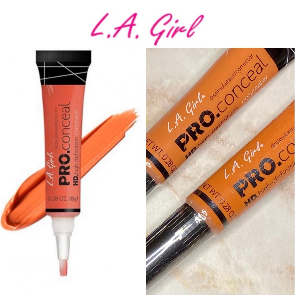 LA Girl HD Pro Colour Corrector x 2 Orange for Medium Tan Deep Skin Tone